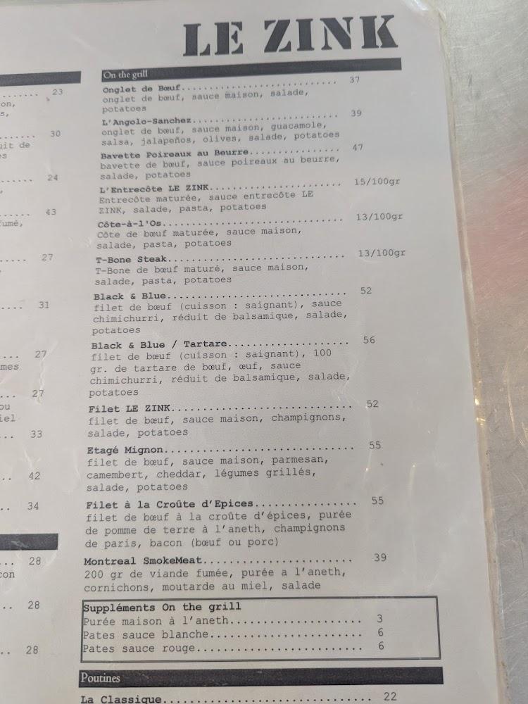 The Zink Menu image 3